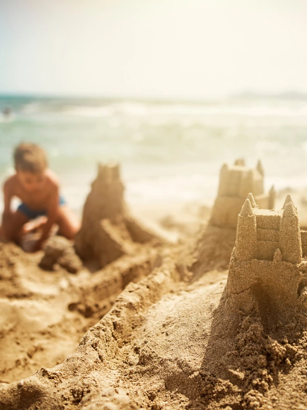 Sandcastles on the beach - Moorelands Travel Sandcastles on the beach - Moorelands Travel
